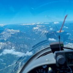 Flugwegposition um 09:55:29: Aufgenommen in der Nähe von Tragöß-Sankt Katharein, Österreich in 3898 Meter